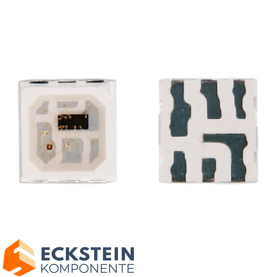 OPSCO 10 x RGB LED med IC SK9826 SMD 3535 6 PINS SK9826MINI-10