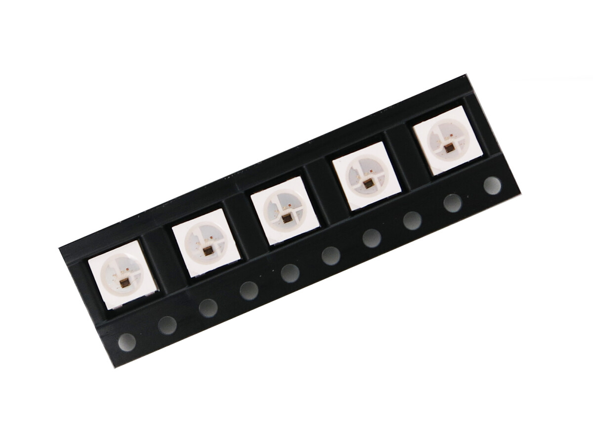 OPSCO 10 x RGB LED med IC SK6812 SMD 5050 4 PIN SK6812HV-4P-10