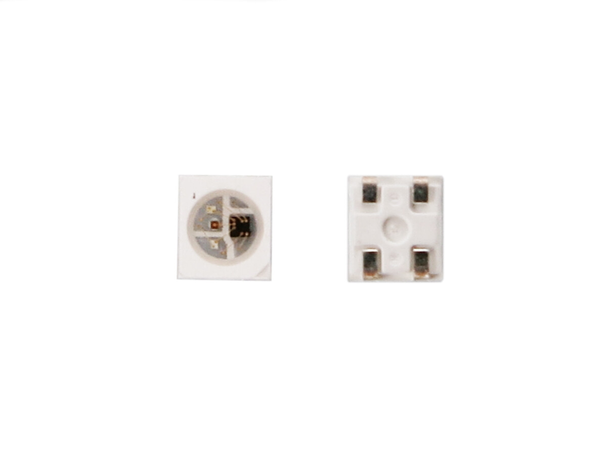 10 x RGB LED med IC SK6805 SMD 2427 4 PIN SK6805MICRO-10