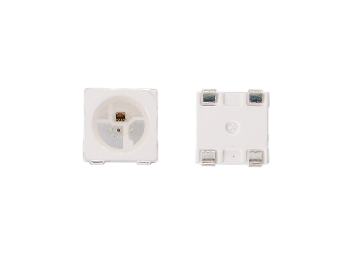 OPSCO 10 x RGB LED med IC SK6112 SMD 5050 4 PIN SK6112-10