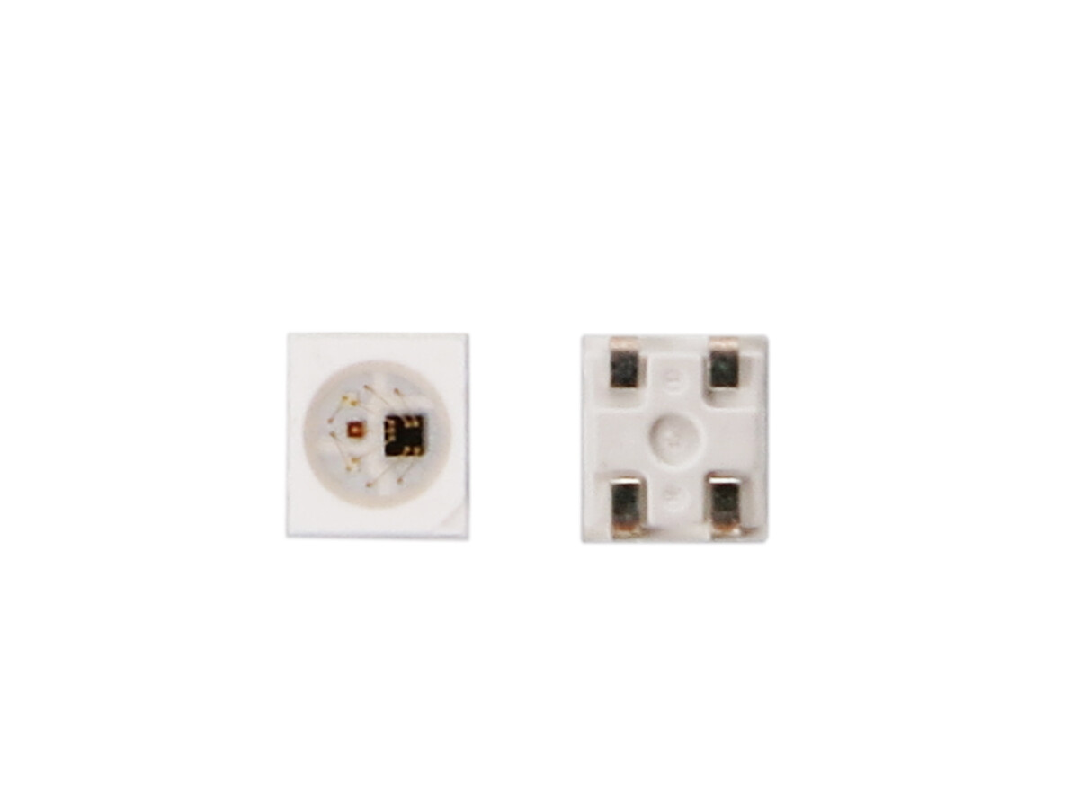 10 x RGB LED med IC SK6112 SMD 2427 4 PIN SK6112MICRO-J-10