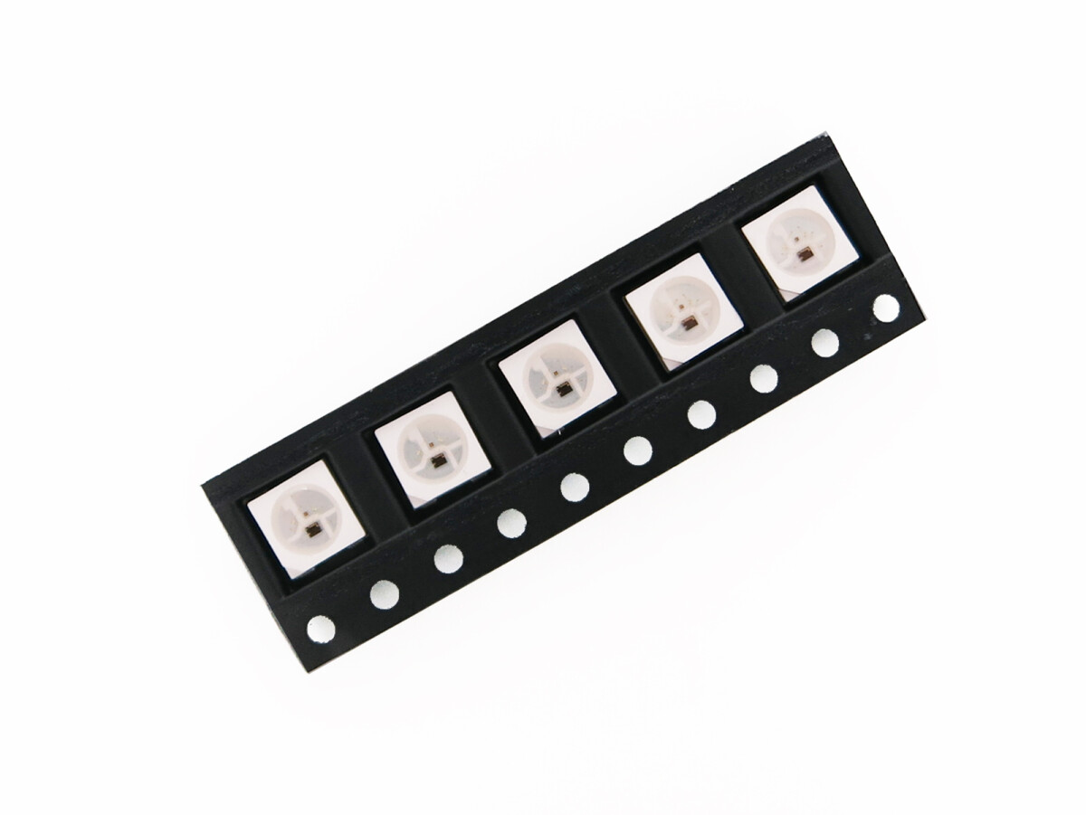 OPSCO 10 x RGB LED med IC SK9816 SMD 5050 4 PIN SK9816-10