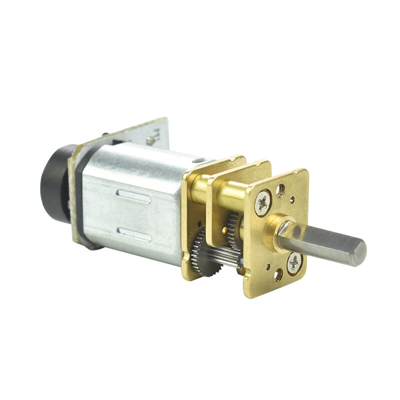 XYT 6V Mikro DC Motor, Gleichstrom Getriebemotor, JGA12-N20 Stirnradgetriebemotor, 50rpm med Encoder