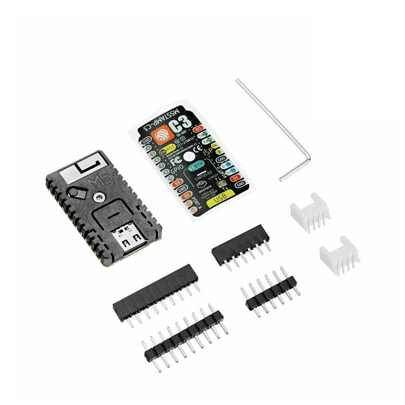M5Stack M5Stamp C3 Mate med Pin Headers ESP32-C3 RISC-V MCU WiFi BLE