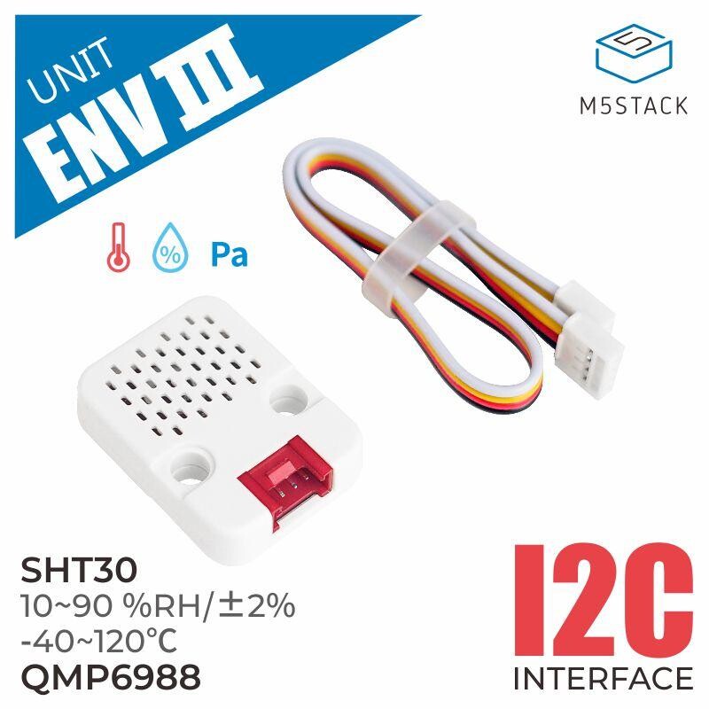M5Stack ENV III Enhed med temperatur, fugtighed og lufttryksensor SHT30 QMP6988