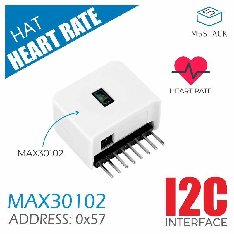 M5Stack M5StickC Heart Rate Hat (MAX30102) Blodsyre-pulsensor