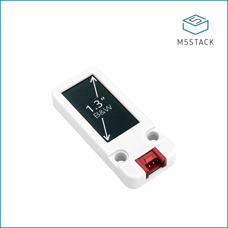 M5Stack OLED-enhed 1,3" 128x64 display SH1107 driver Sort/Hvid I2C