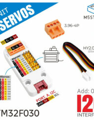 M5Stack Servodriver med 8 kanaler (STM32F030) PWM I2C