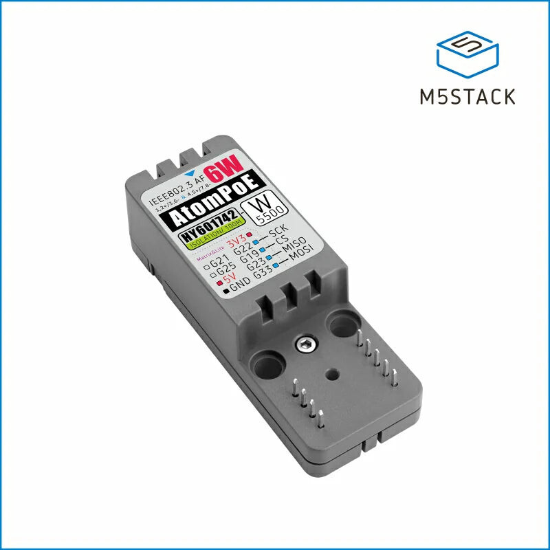 M5Stack ATOMIC PoE Base W5500 til ATOM-serien