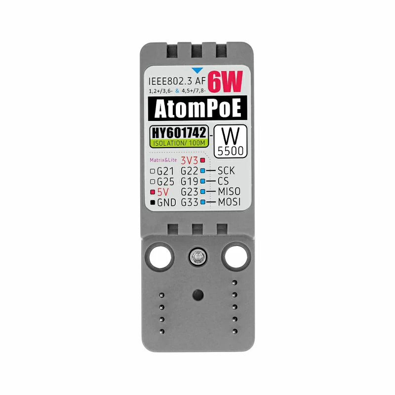 M5Stack ATOMIC PoE Base W5500 til ATOM-serien