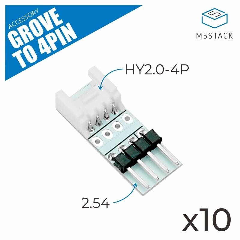 M5Stack Grove til 4 ben stik 10 stk Udvidelses HY2.0-4P interface