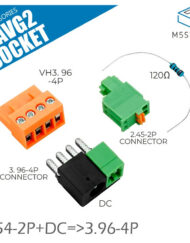 M5Stack BAVG2 Stik til RS485 2.54-2P terminal og DC strømindgang