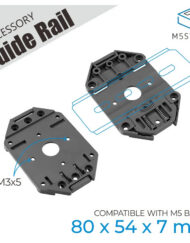 M5Stack Guide Rail til M5Base Spring-Type Struktur, M3 skruehuller