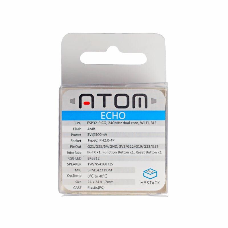 M5Stack ATOM Echo Smart Speaker Udviklingssæt Support A2DP BLE 4.0