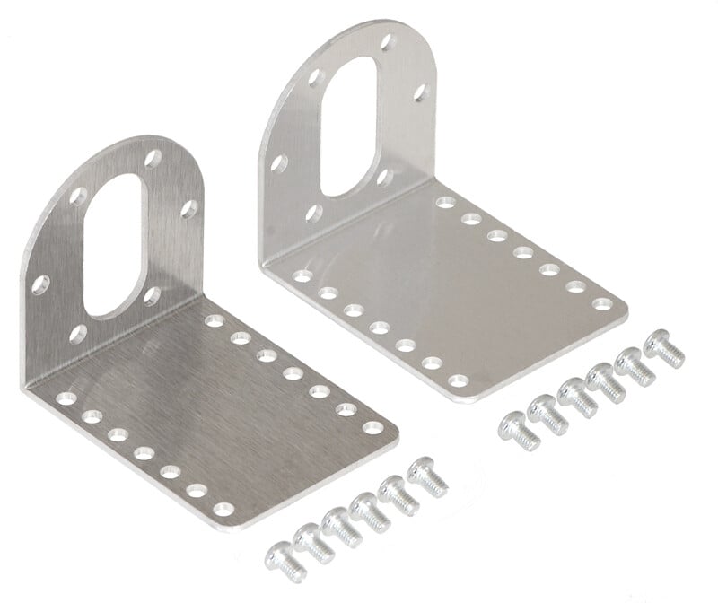 Pololu Stamped Aluminium L-Bracketsæt til 37D mm Metal Gearmotorer 1084