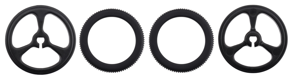 Pololu Hjul 32x7mm Par Sort til Micro Metal Gearmotorer 1087