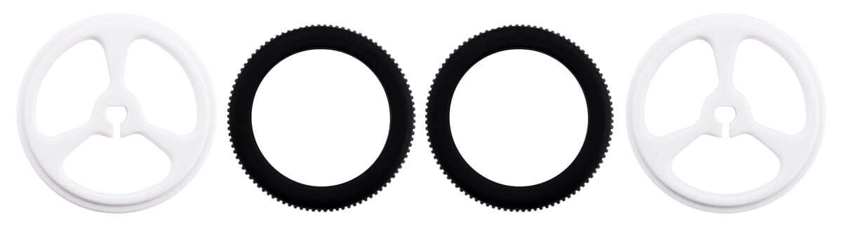Pololu Hjul 32x7mm Par Hvidt til Micro Metal Gearmotorer 1088