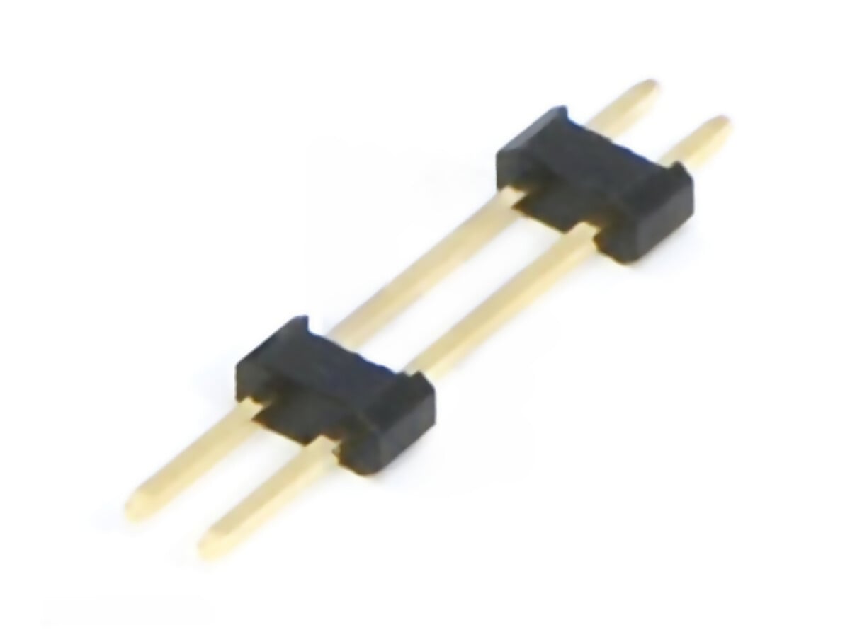 Pololu 0,1 Zoll (2,54 mm) verlængt han-header 1x2 Pins 22,85 mm 1114