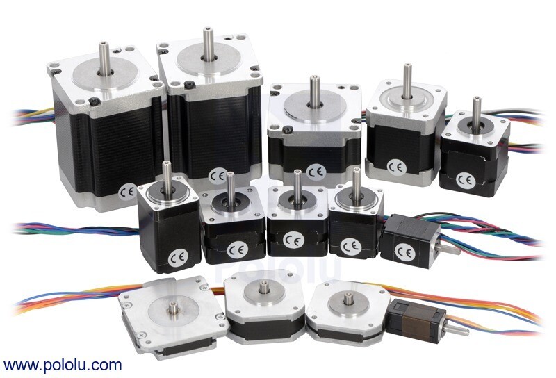 Pololu Stepmotor NEMA 17 Unipolær Bi-polær 200 Trin/Omdrejning 42x48mm 4V 1,2A/Fase 1200
