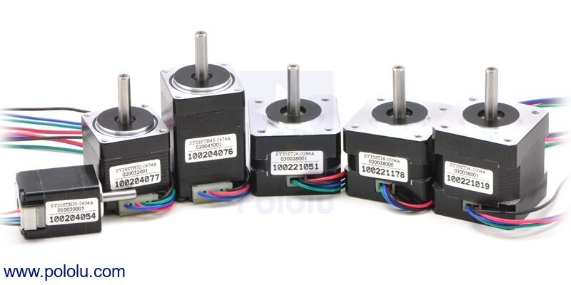 Pololu Stepmotor NEMA 14 Bi-polær 200 Trin/Omdrejning 35x36mm 2,7V 1A/Fase 1209