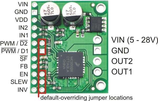 Pololu MC33926 Motor Driver Carrier 1212