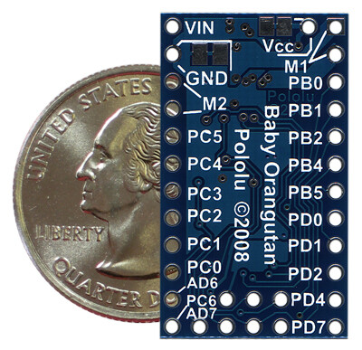 Pololu Baby Orangutan B-328 Robot Controller 1220