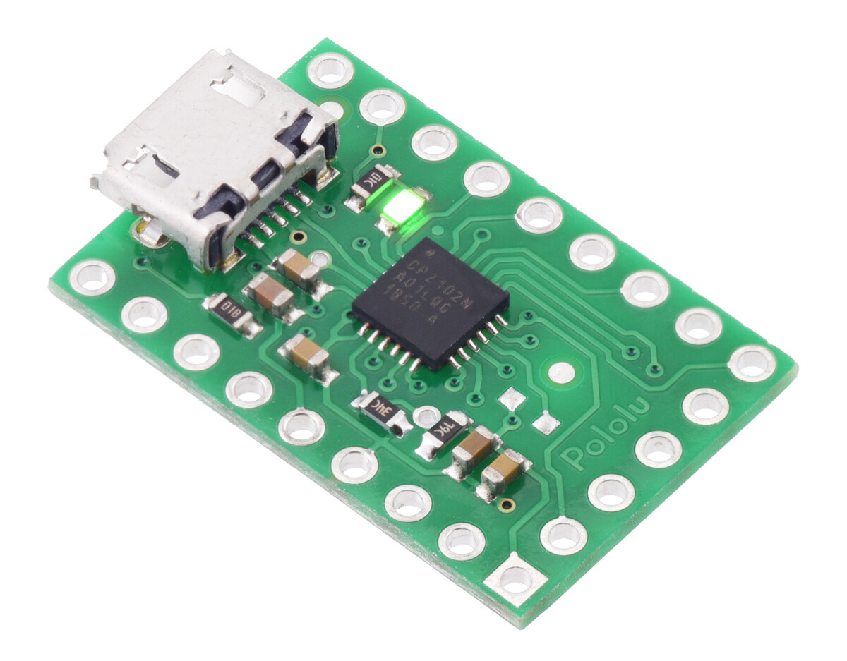 Pololu CP2102N USB-zu-Seriell-Adapter Träger Micro USB 1317