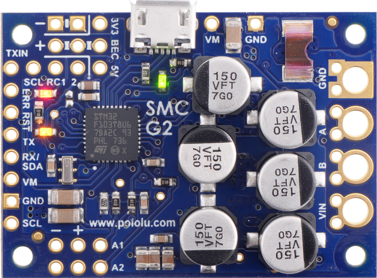 Pololu High-Power Simple Motor Controller G2 18V 25A 1366