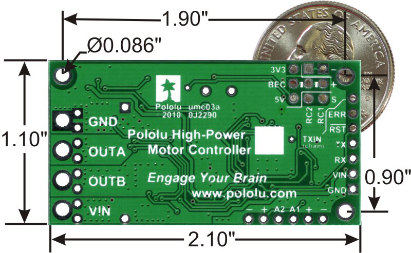 Pololu Simple High-Power Motor Controller 24V23 1383