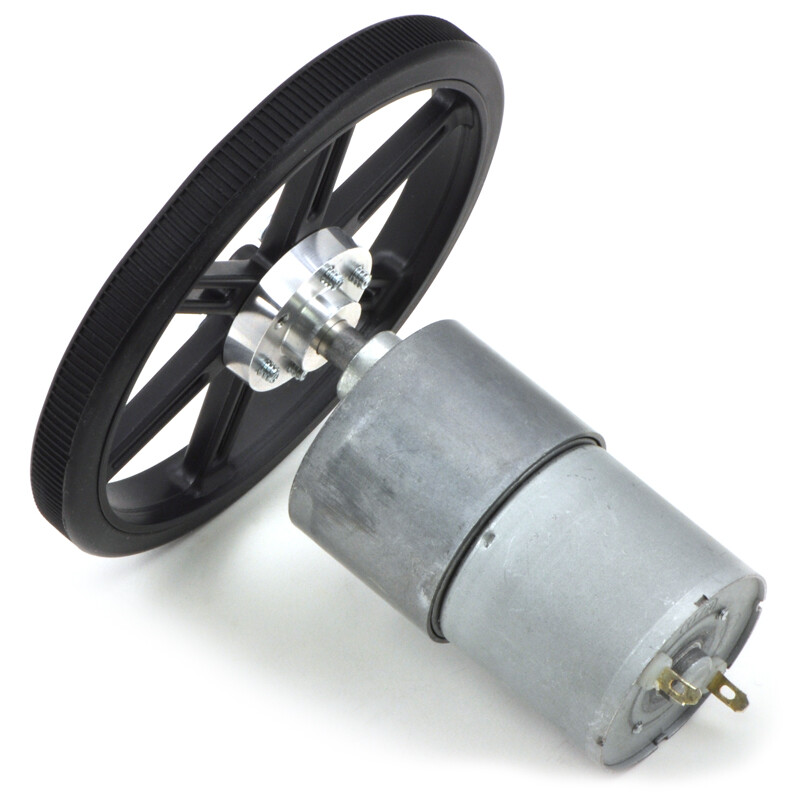 Pololu Hjul 90x10mm Par Gul til Micro Metal Gearmotorer 1437