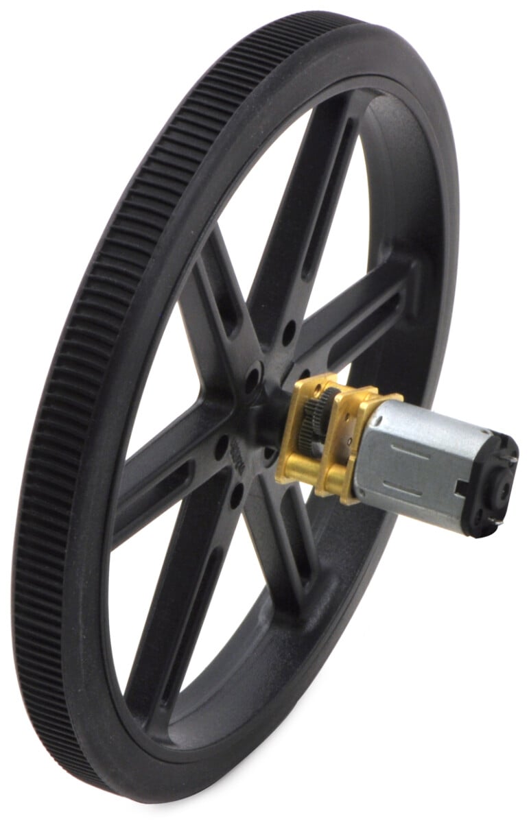 Pololu hjul 90x10mm Par Blåt til Micro Metal Gearmotorer 1438