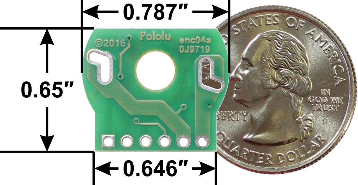 Pololu Magnetisk encoder-sæt til Mini Plastic Gearmotorer 12 CPR 2,7-18V 1523