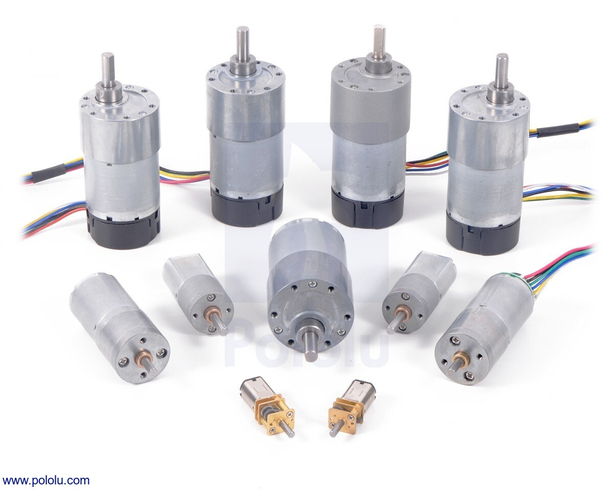 Pololu 1000:1 Metallgearmotor, HP 6V, høj effekt, børstet DC-motor, model 1595