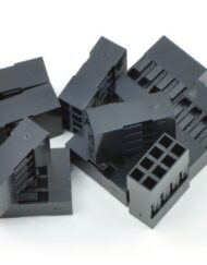 0,1" (2,54 mm) Crimp Connector Hus: 2x4-Pin 10-pak
