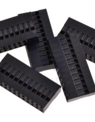 0,1" (2,54 mm) Crimp Connector Hus: 2x12-stifts 5-pak