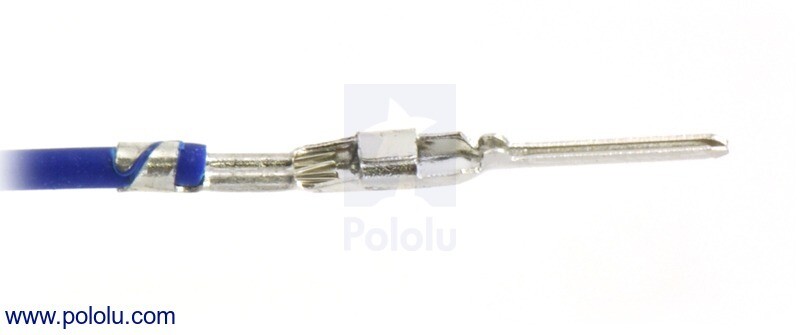 Mandlige crimp-stik til 0,1" hus, 100-pak, til led fra 22-28 AWG