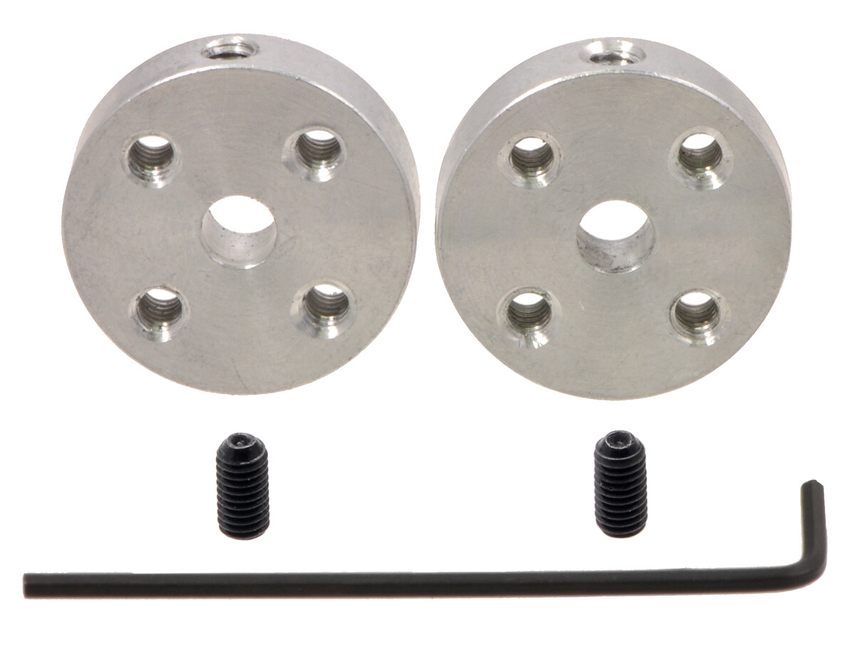 Pololu Universal Aluminium monteringscenter med 4 mm aksel og M3 huller (2-pak) 1997