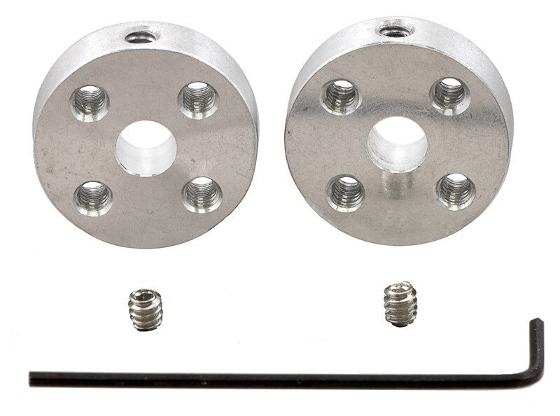 Pololu Universal Aluminium monteringscenter til 5 mm aksel, M3 huller (2-pak) 1998