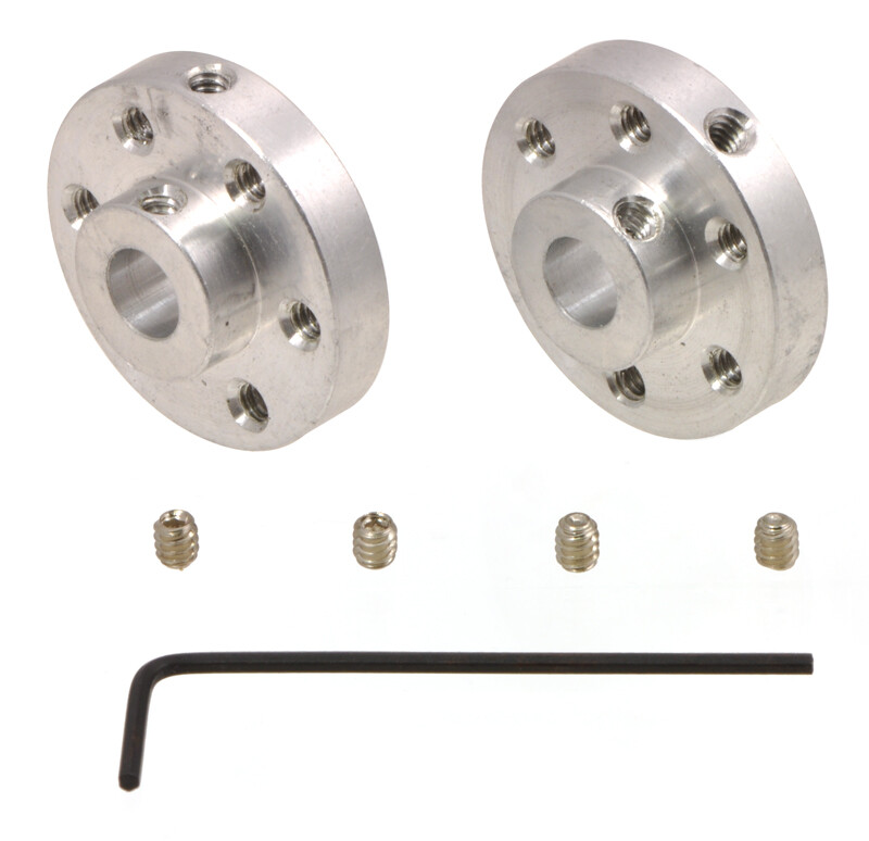 Pololu Universal Aluminium monteringscenter til 6 mm aksel, M3 huller (2-pak) 1999