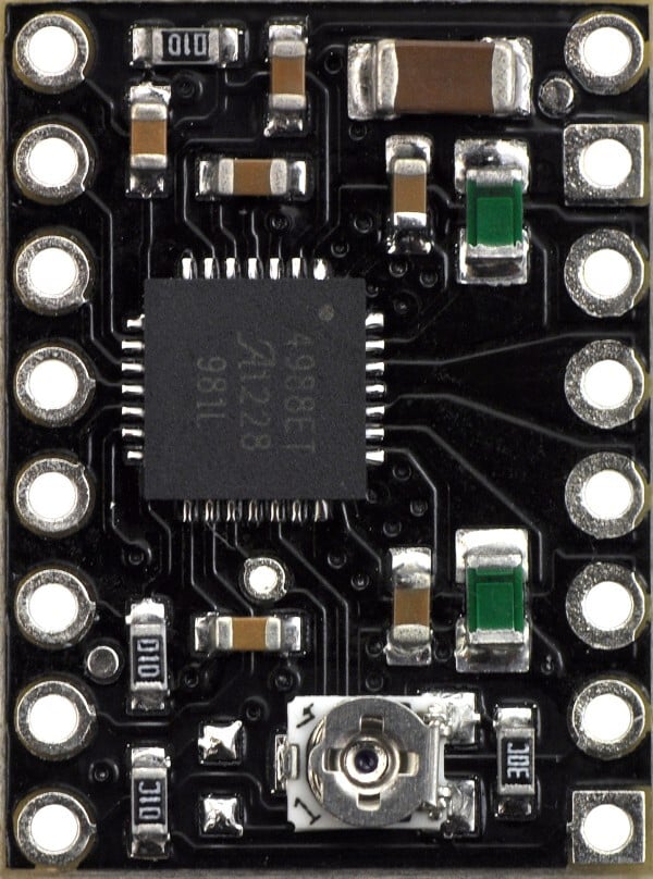 Pololu A4988 StepStick Steppermotor Driver Carrier, Black Edition 2128