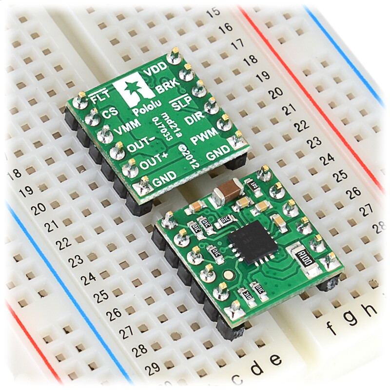 Pololu DRV8801 Single Brushed DC Motor Driver Carrier 8-36V 2136