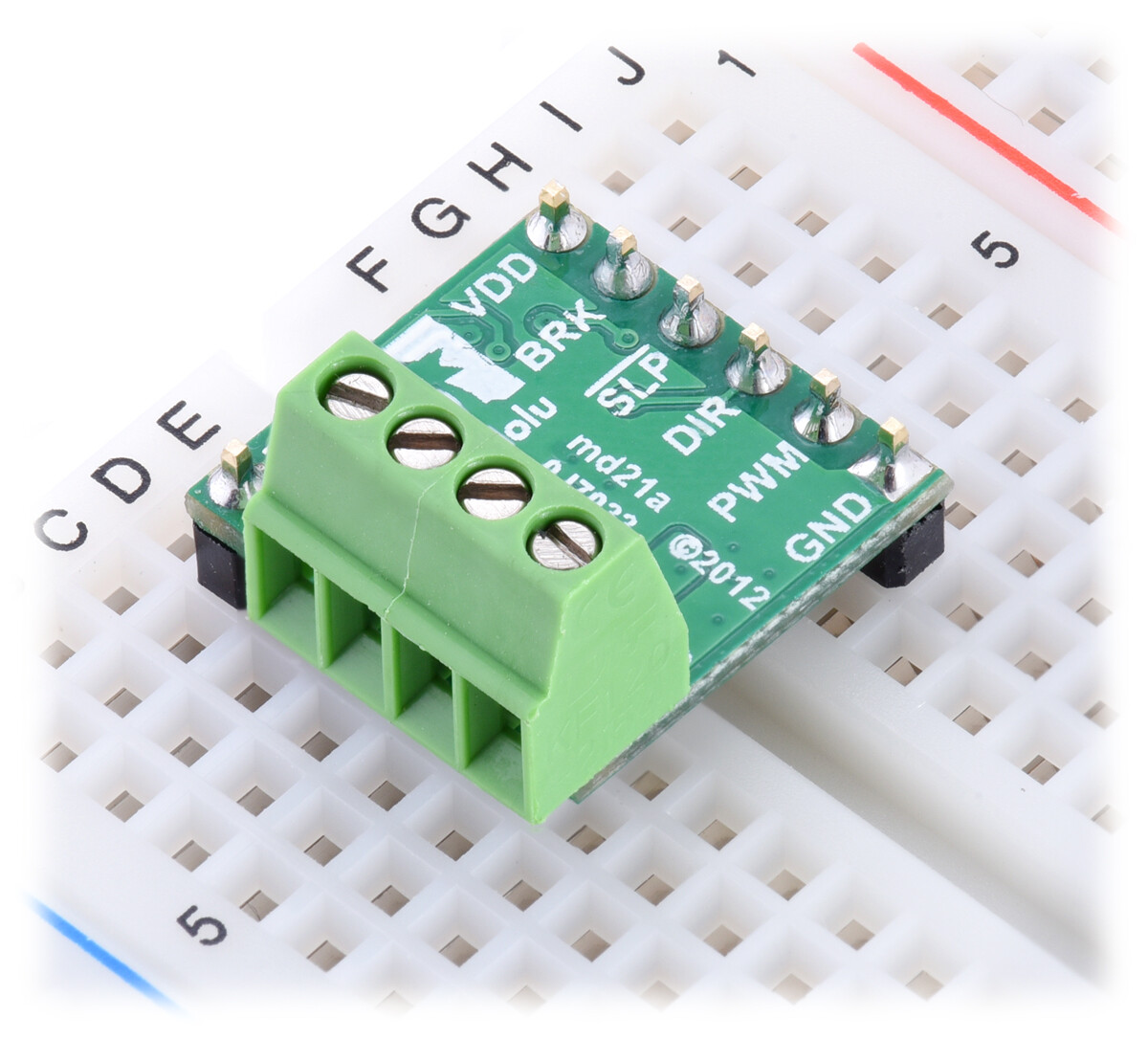 Pololu DRV8801 Single Brushed DC Motor Driver Carrier 8-36V 2136