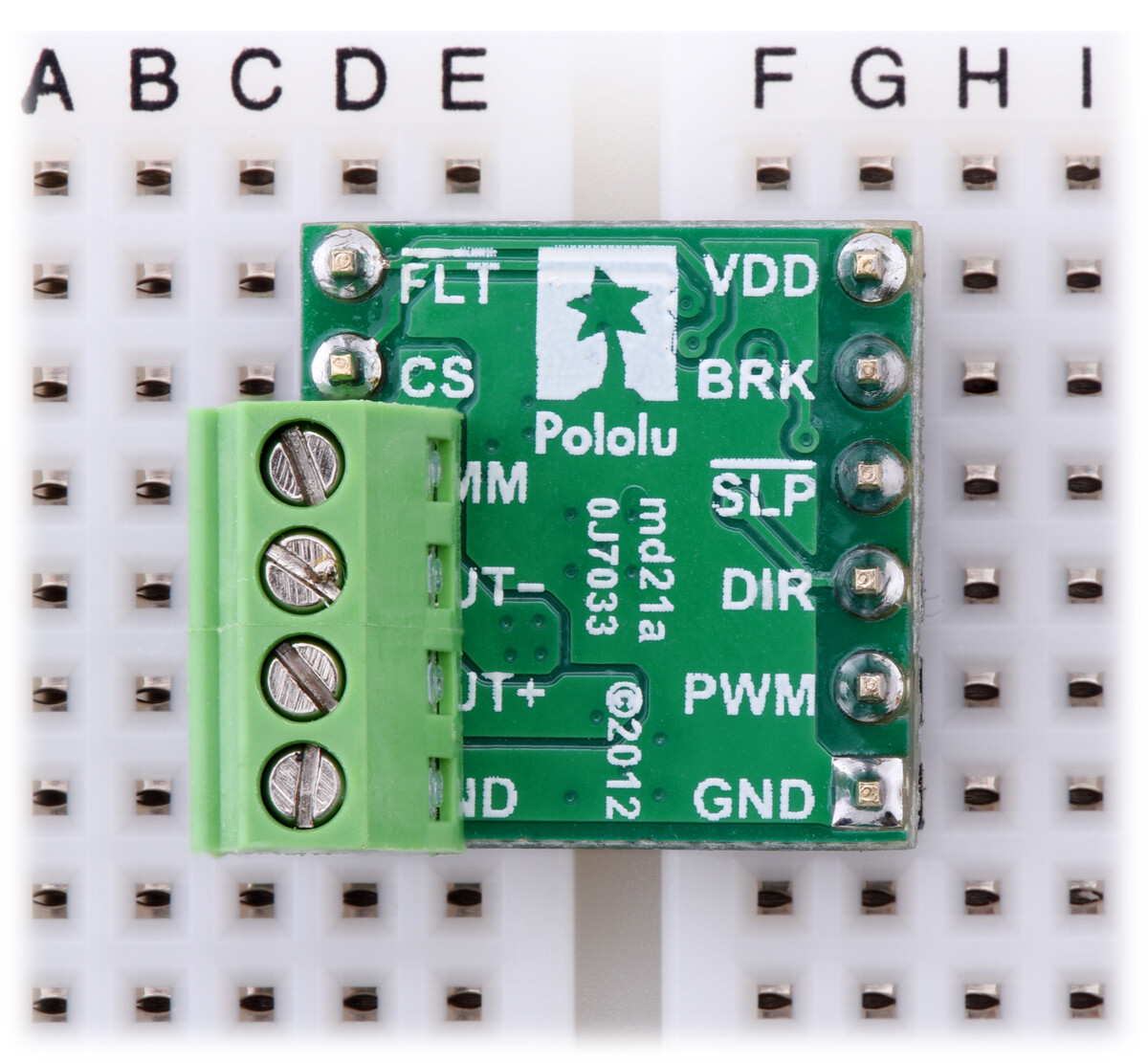 Pololu DRV8801 Single Brushed DC Motor Driver Carrier 8-36V 2136