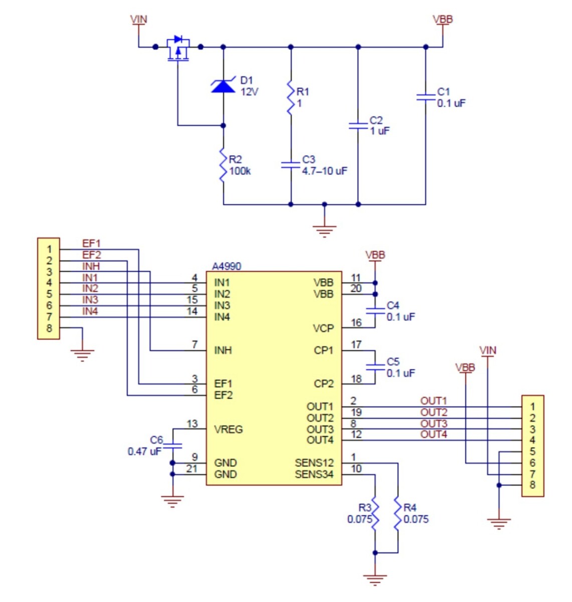 Pololu A4990 Dual Motor Driver Carrier, dual H-bro, 2137