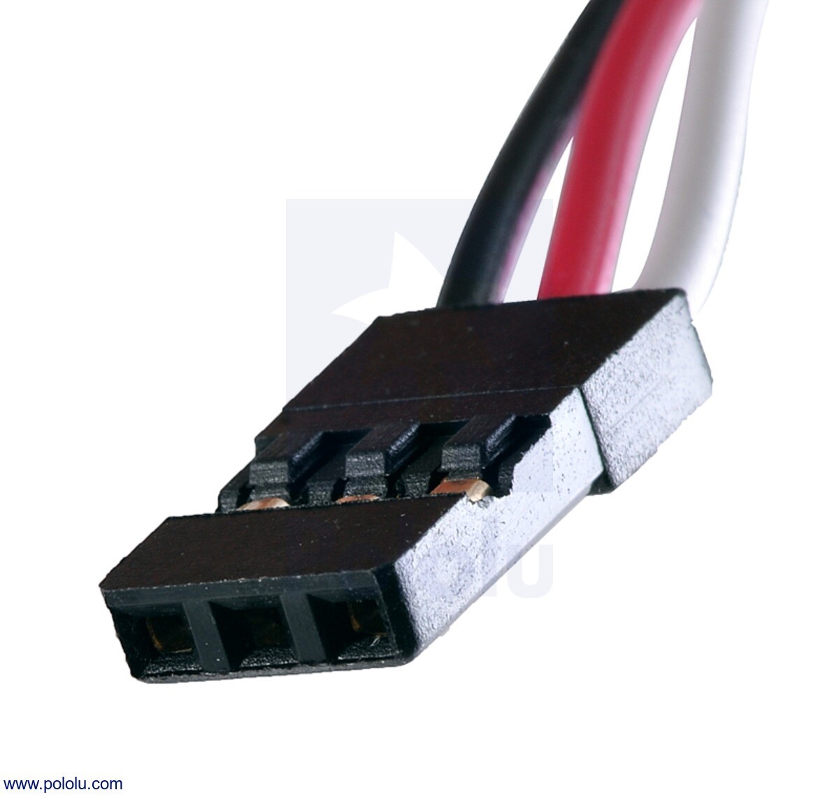 Vridet Servoeleksensionskabel 3-leder, længde 6" (150 mm), hun-til-hun