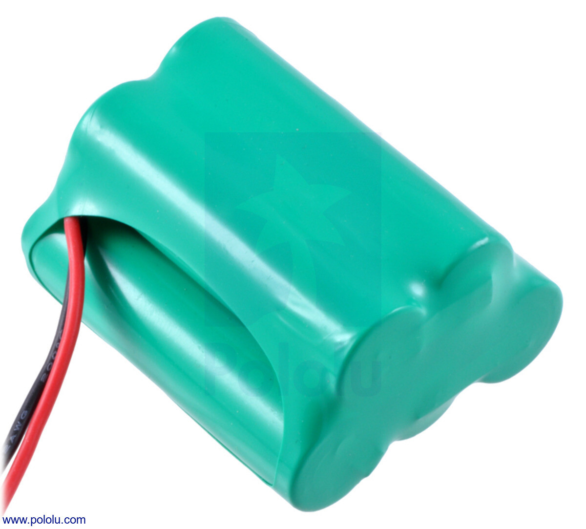 Pololu Genopladeligt NiMH-batteripakke: 6,0 V, 2200 mAh, 3+2 AA-celler, JR Connector 2224