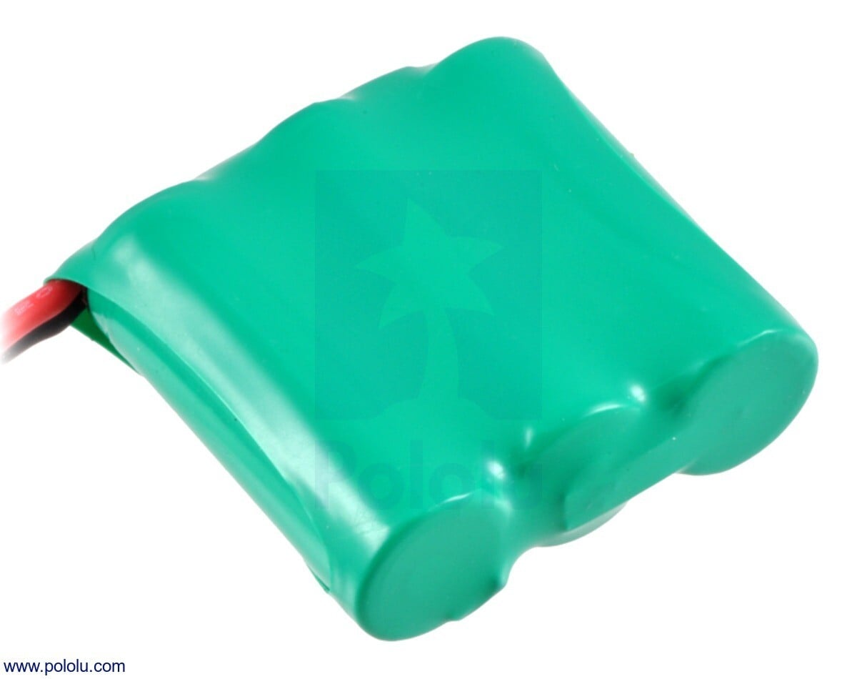 Pololu Genopladeligt NiMH Batteripakke: 3,6 V, 350 mAh, 3x1 2/3-AAA celler, JR Connector 2240