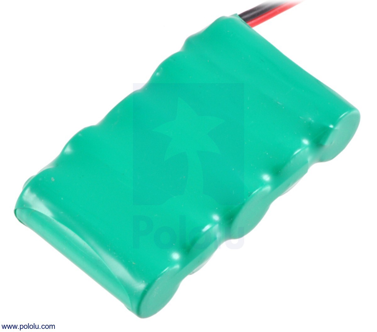 Pololu Genopladeligt NiMH Batteripakke: 6,0 V, 350 mAh, 5x1 2/3-AAA Celler, JR Connector 2243