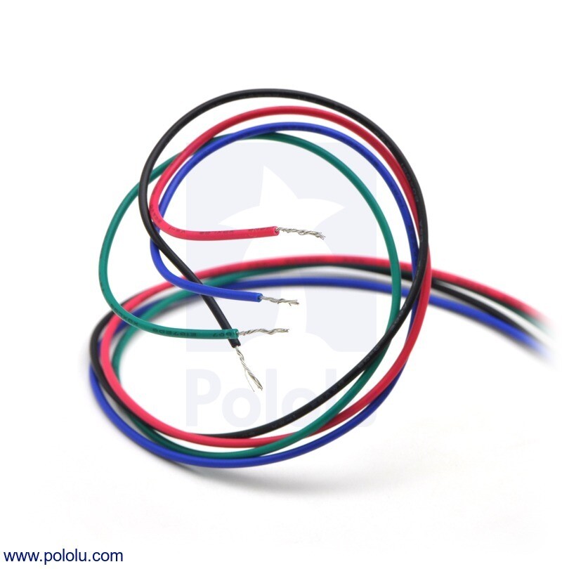 Pololu NEMA 17 Stepmotor Bi-polær 200 Trin Revision 42×42×38 mm 2,8 V 1,7 A Fase 2267