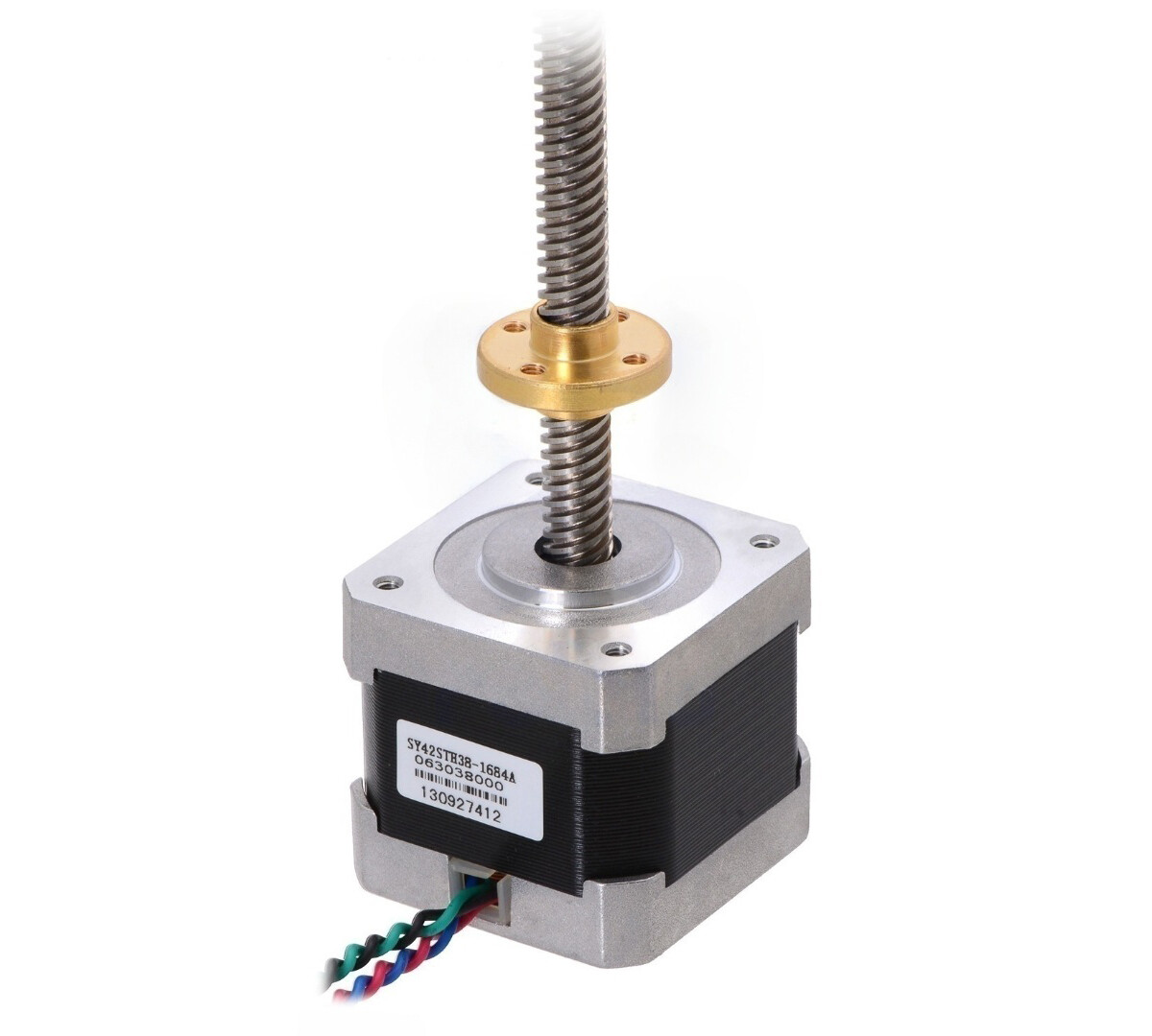 Pololu Stepmotor NEMA 17 28cm Gevindskrue Bi-polær 200 Trin Revision 42x38mm 2.8V 1.7 A Fase 2268